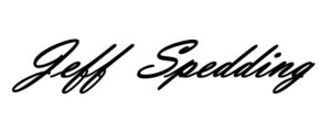 Jeff Spedding Siginature Hand Wrighting